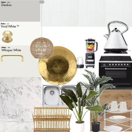 Coastal Kitchen Interior Design Mood Board by vadixon on Style Sourcebook