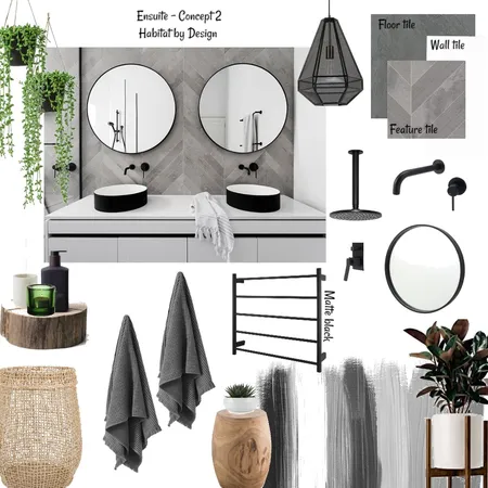 Ensuite Concept 2 Interior Design Mood Board by Habitat_by_Design on Style Sourcebook