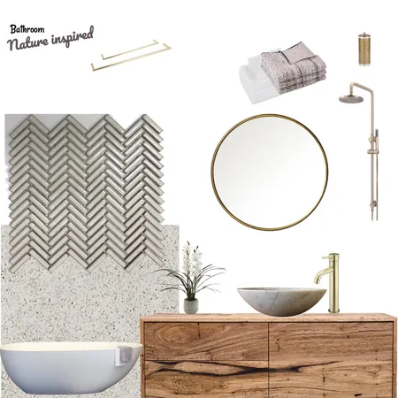 Nature inspired bathroom Interior Design Mood Board by Third Layer Interiors  on Style Sourcebook