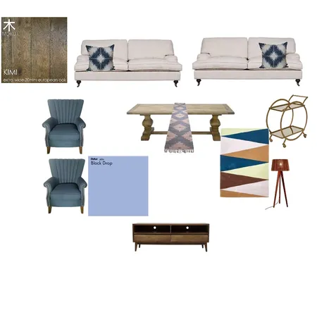 Shades of blue Interior Design Mood Board by rabieg on Style Sourcebook