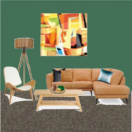 Green and Tan Living Room Interior Design Mood Board by TraceyOates on Style Sourcebook