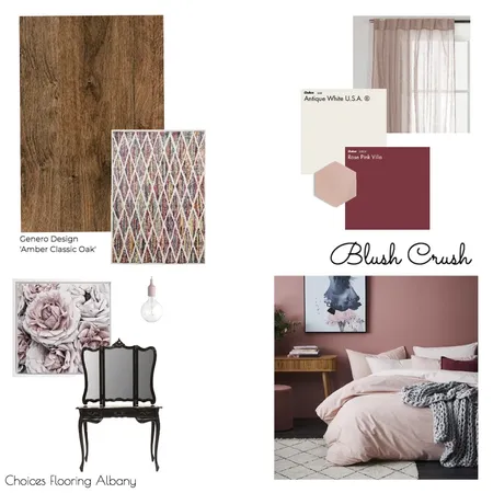 Blush Crush Interior Design Mood Board by Choices Flooring on Style Sourcebook