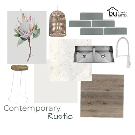 contemporary rustic kitchen Interior Design Mood Board by Sheridan Interiors on Style Sourcebook