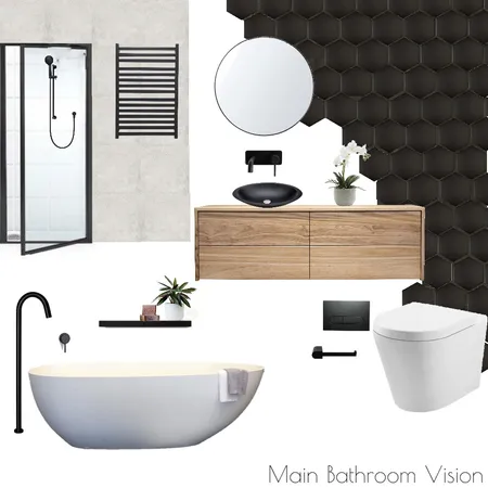 Main Bathroom Interior Design Mood Board by Jahleh Bennett on Style Sourcebook