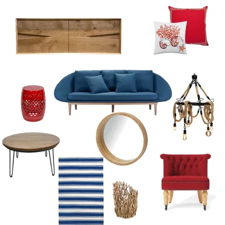 Nautical Living Room Interior Design Mood Board by Meyer Studio Designs on Style Sourcebook