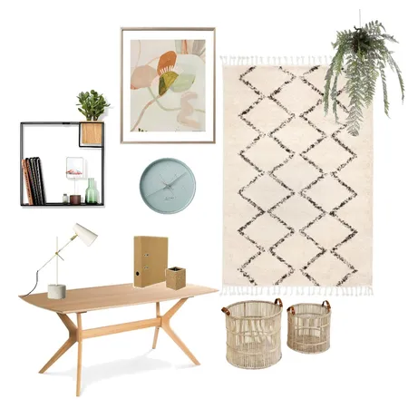 Small Home Office Interior Design Mood Board by Hunter Style Collective on Style Sourcebook