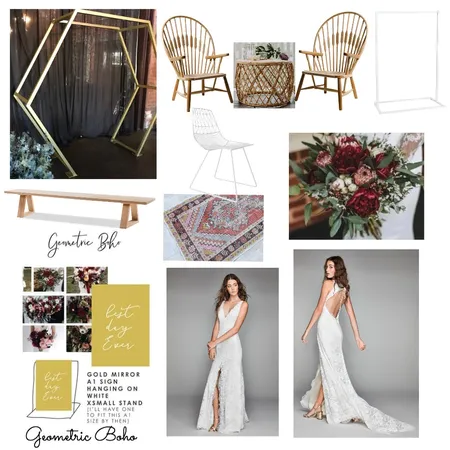 Geometric Boho Interior Design Mood Board by modernlovestyleco on Style Sourcebook