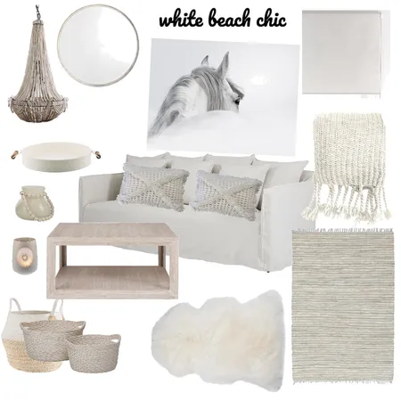White Beach Chic Interior Design Mood Board by CasaDesign on Style Sourcebook