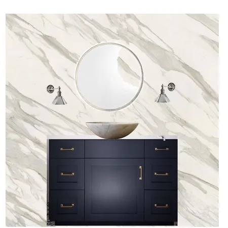 Bathroom  Navy Vanity Interior Design Mood Board by Third Layer Interiors  on Style Sourcebook