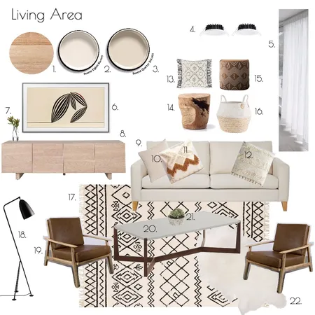 Living Area Interior Design Mood Board by ChampagneAndCoconuts on Style Sourcebook