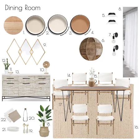 Dining Area Interior Design Mood Board by ChampagneAndCoconuts on Style Sourcebook