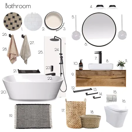 Bathroom Interior Design Mood Board by ChampagneAndCoconuts on Style Sourcebook