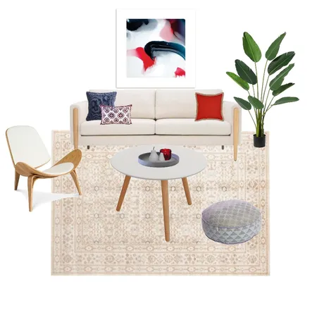 Red living room Interior Design Mood Board by amandanairn on Style Sourcebook