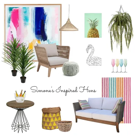 Simone's Inspired Hens Interior Design Mood Board by Kim.barr on Style Sourcebook
