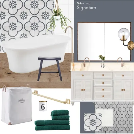 McMillan - Main Bathroom Interior Design Mood Board by Holm & Wood. on Style Sourcebook