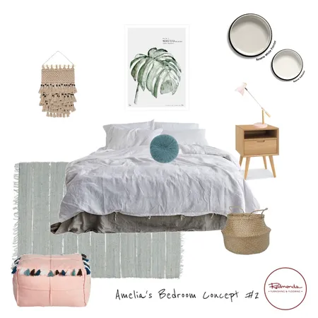 Amelia's Bedroom 2 Interior Design Mood Board by redfurn on Style Sourcebook