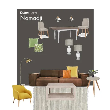 Brown Grey Yellow Interior Design Mood Board by Gerda on Style Sourcebook