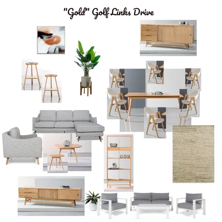 "Gold" Golf Links Drive, Batemans Bay Interior Design Mood Board by Enhance Home Styling on Style Sourcebook