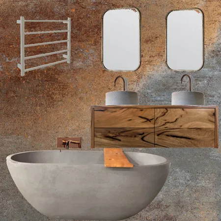 Wallpaper in bathroom Interior Design Mood Board by Leerow on Style Sourcebook