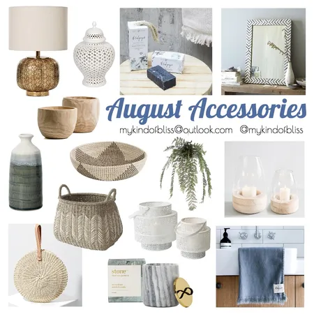 AUGUST ACCESSORIES Interior Design Mood Board by My Kind Of Bliss on Style Sourcebook