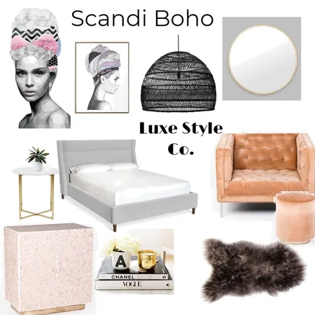 Scandi Boho Interior Design Mood Board by Luxe Style Co. on Style Sourcebook