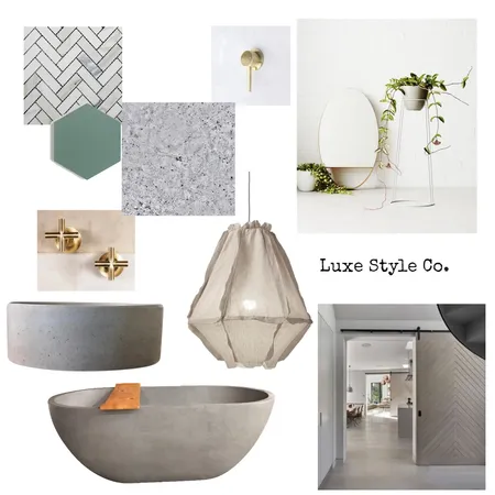 Nordic Bathroom Interior Design Mood Board by Luxe Style Co. on Style Sourcebook