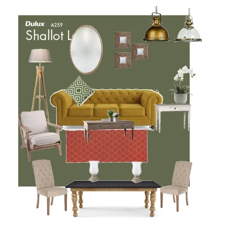Livingroom  Green Yellow Interior Design Mood Board by Gerda on Style Sourcebook