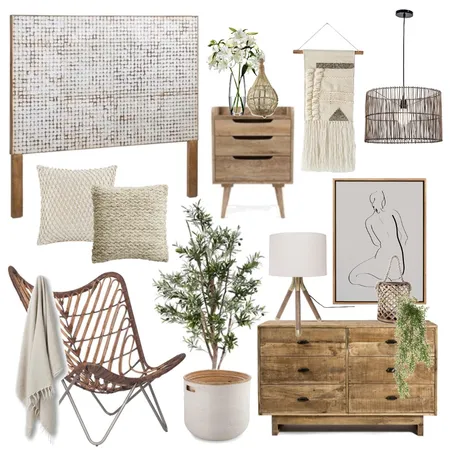 Natural Boho Interior Design Mood Board by Thediydecorator on Style Sourcebook