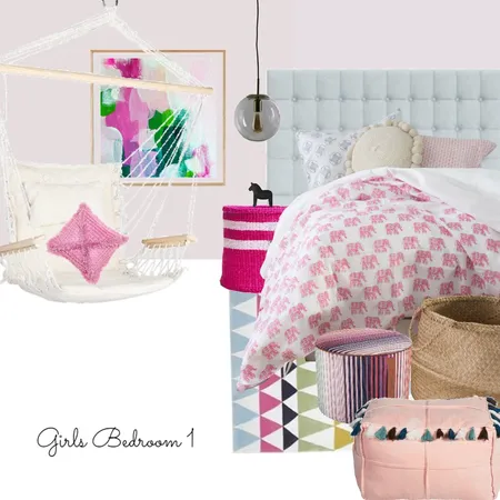 Girls Bedroom 1 Interior Design Mood Board by CourtneyDedekind on Style Sourcebook