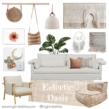 Eclectic Oasis Interior Design Mood Board by My Kind Of Bliss on Style Sourcebook