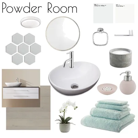 Powder Room Interior Design Mood Board by nicolebackman on Style Sourcebook