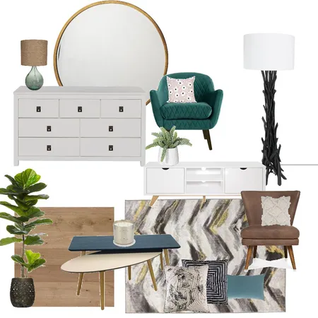 Jude - Bedroom &amp; Living Interior Design Mood Board by Wildlime on Style Sourcebook