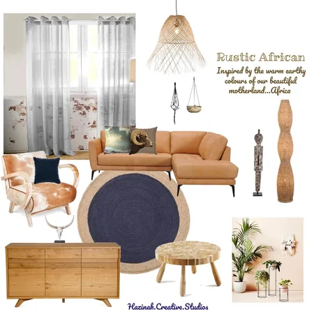 Rustic African Interior Design Mood Board by Gugz on Style Sourcebook