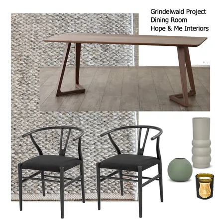 Grindelwald Project - Dining Room Interior Design Mood Board by Hope & Me Interiors on Style Sourcebook