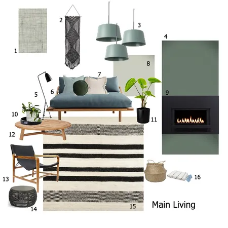 Living - Module 9 Interior Design Mood Board by The Place Project on Style Sourcebook