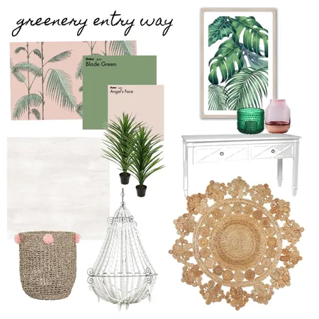 Greenery entry way Interior Design Mood Board by Tiannamarie on Style Sourcebook