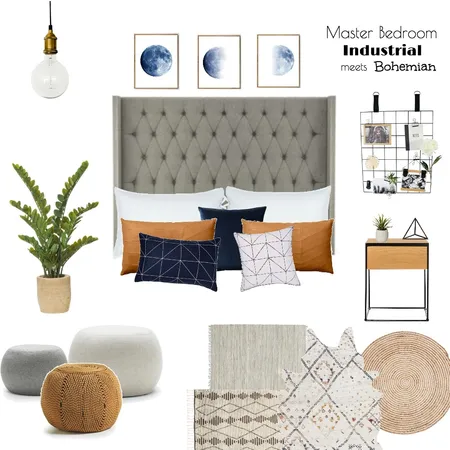 Industrial Boho Interior Design Mood Board by torilewi on Style Sourcebook