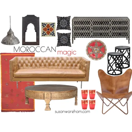 Moroccan magic Interior Design Mood Board by www.susanwareham.com on Style Sourcebook