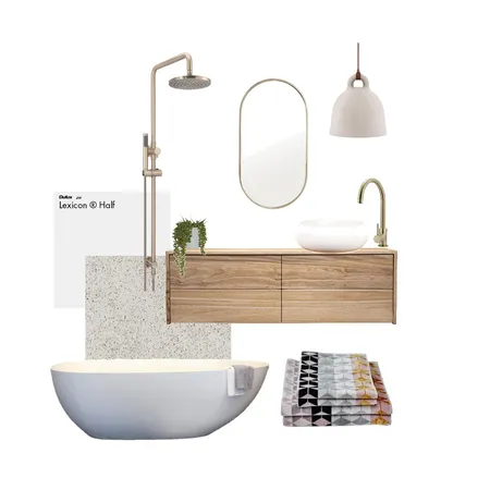 bathroom blush Interior Design Mood Board by Hunter Style Collective on Style Sourcebook