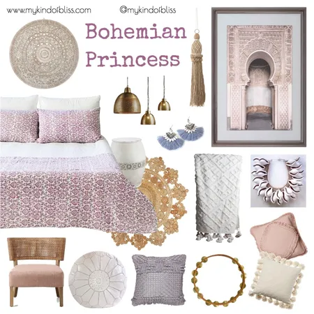 BOHEMIAN PRINCESS Interior Design Mood Board by My Kind Of Bliss on Style Sourcebook