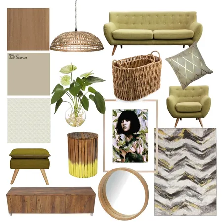 Earthy stylish living room Interior Design Mood Board by RobynCorr on Style Sourcebook