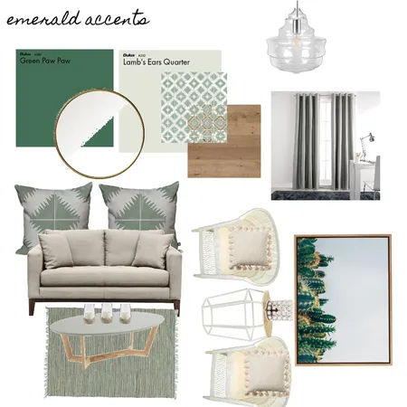 Emerald Interior Design Mood Board by Tiannamarie on Style Sourcebook