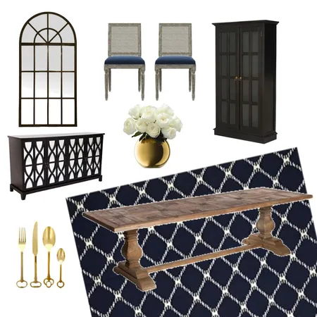 Dining - in blue Interior Design Mood Board by Yani on Style Sourcebook