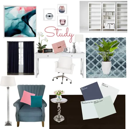 Office/Study Interior Design Mood Board by yvettescott on Style Sourcebook