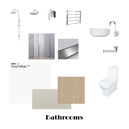 Campbell Residence - Bathroom Interior Design Mood Board by Elvis on Style Sourcebook
