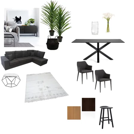 Monochrome Living Interior Design Mood Board by Jellwood on Style Sourcebook