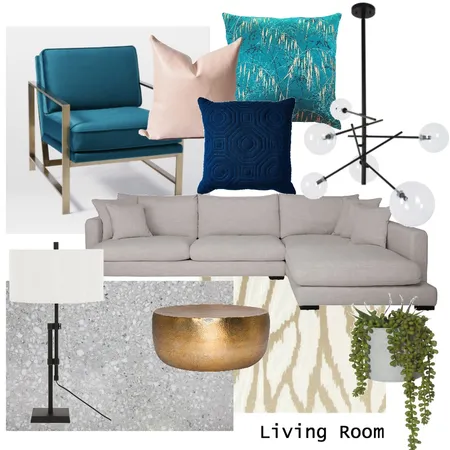 Living Room Module 9 Interior Design Mood Board by claredunlop on Style Sourcebook