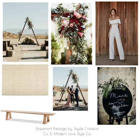 Elopement Package 1 Interior Design Mood Board by modernlovestyleco on Style Sourcebook