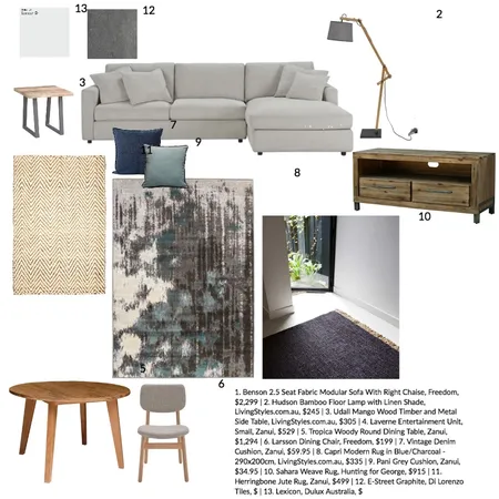 Industrial living Interior Design Mood Board by Melissa Welsh on Style Sourcebook