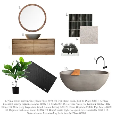 (0) Bathroom Interior Design Mood Board by Atakya on Style Sourcebook